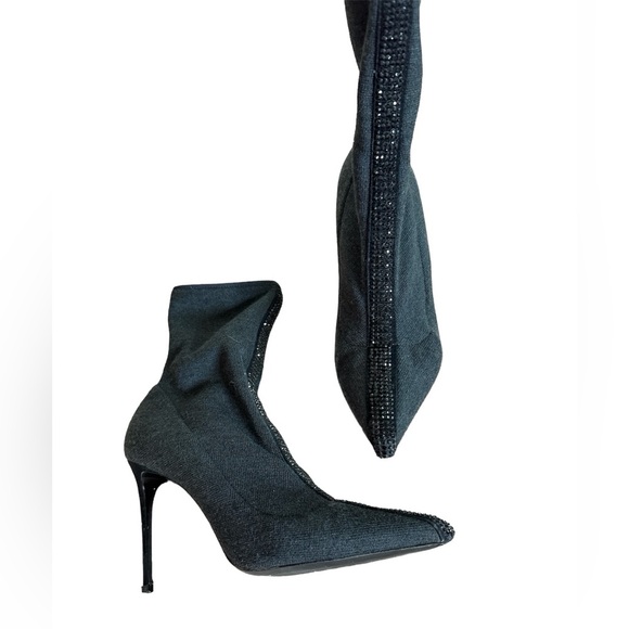 Le Silla, Limited Edition, Grey Crystal, Ankle Boot, Made in Italy, 8-8.5 (38.5) - Picture 3 of 12